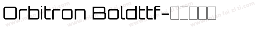 Orbitron Boldttf字体转换
